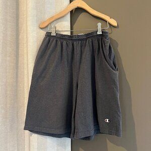 Men's Gray Champion Shorts, Size Medium